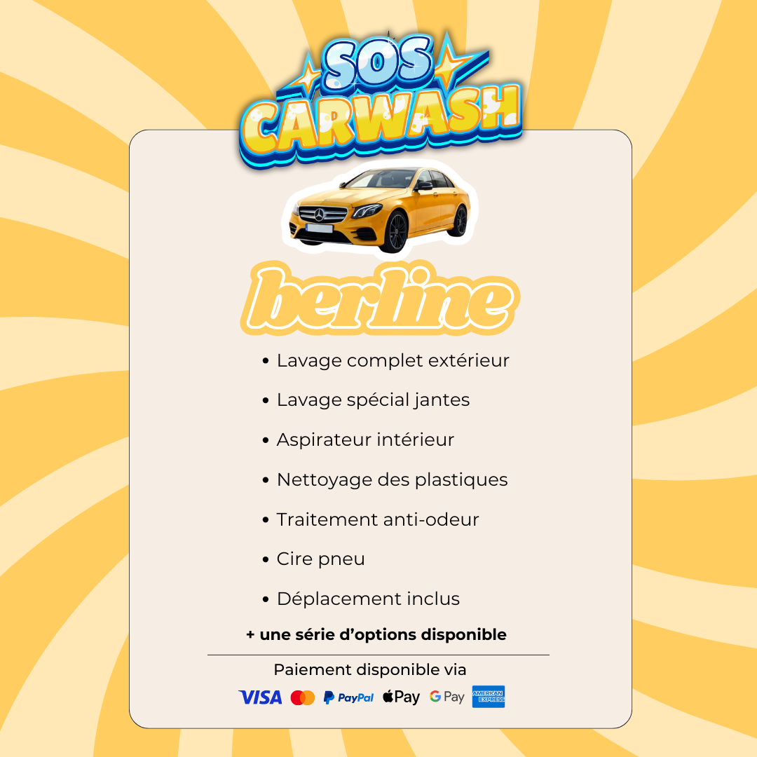 SOS CARWASH - RESERVER VOTRE LAVAGE